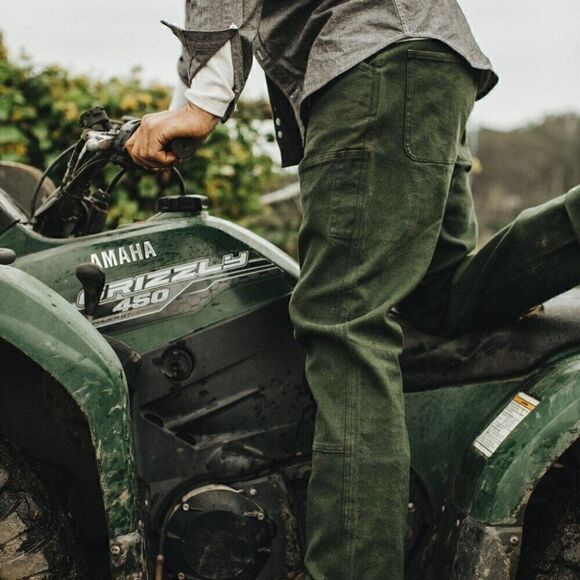 Deadstock NWT Taylor Stitch The Camp Pant Dark Olive Tuff Duck 28W Green Hemp - Picture 3 of 9